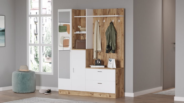 Hanah Home Perchero Dd5-Aw Pino Atlántico y Blanco Hanah Home Perchero Dd5-Aw Pino Atlántico y Blanco